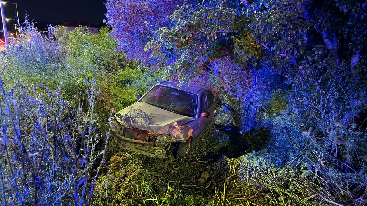 Bursa'da Direksiyon Kontrolünü Kaybeden Araç Tarlaya Uçtu: 4 Yaralı