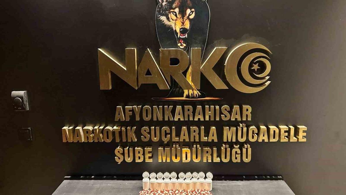 Afyonkarahisar'da Uyuşturucu Operasyonu: 508 Adet Sentetik Ecza Maddesi Ele Geçirildi
