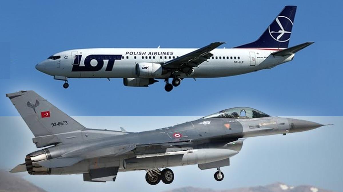 Polonya'dan İsrail'e giden yolcu uçağı 'uçak kaçırılma' alarmı verdi! Türk F-16'ları refakat etti